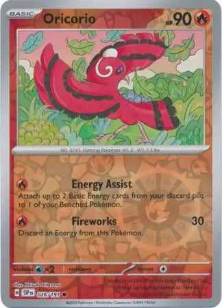 Surging Sparks Oricorio #26/191 reverse holo